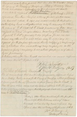 Lot #55 Abraham Lincoln: Granting two Confederate prisoners permission ?to take the oath of Dec. 8 and be discharged? - Image 1