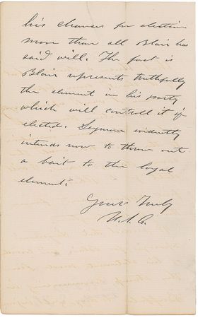 Lot #65 U. S. Grant: Facing the threat of assassination on the eve of the 1868 election - Image 3