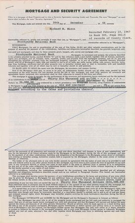 Lot #172 Richard Nixon Signed Documents - Image 1
