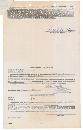 Lot #172 Richard Nixon Signed Documents - Image 2