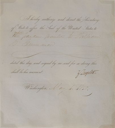 Lot #41 Zachary Taylor: Exceedingly rare presidential pardon, and a scarce original invitation to Taylor?s inaugural ball - Image 3