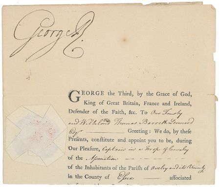 Lot #351 King George III Signed Document - Image 3
