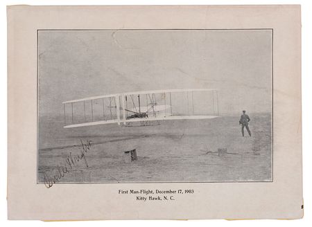 Lot #469 Orville Wright: Iconic image of man’s first flight - Image 2
