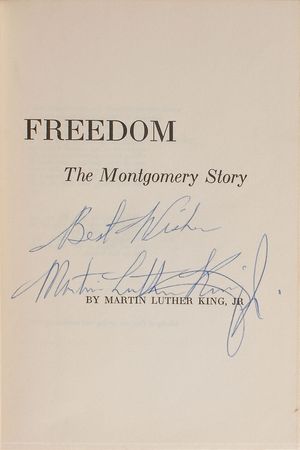 Lot #305 Martin Luther King, Jr: Historic account of the Montgomery Bus Boycott - Image 1
