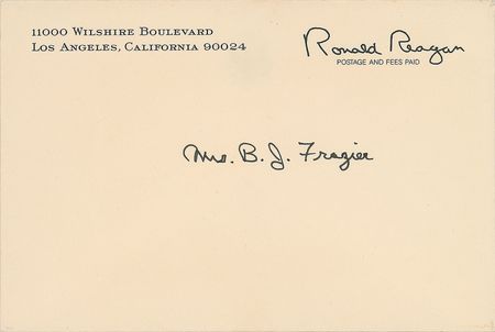 Lot #188 Ronald Reagan Handwritten Letter Signed - Image 2