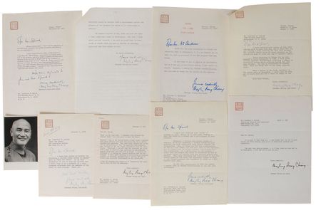 Lot #267 Madame Chiang Kai-shek: Madame Chiang to the Meet the Press founder: “Your questions were incisively sharp and crystal clear” - Image 1