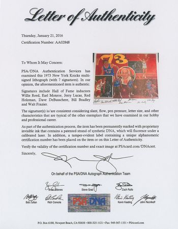 Lot #891 NY Knicks Print - Image 2
