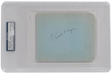 Lot #183 Ronald Reagan and Lucille Ball Signature - Image 1