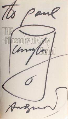 Lot #539 Andy Warhol Sketch in Book - Image 1