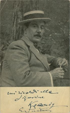 Lot #658 Giacomo Puccini Signed Photograph - Image 1