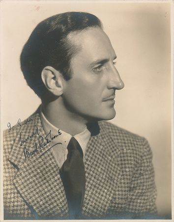 Lot #841 Basil Rathbone Signed Photograph - Image 1