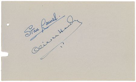 Lot #791 Laurel and Hardy Signatures - Image 1
