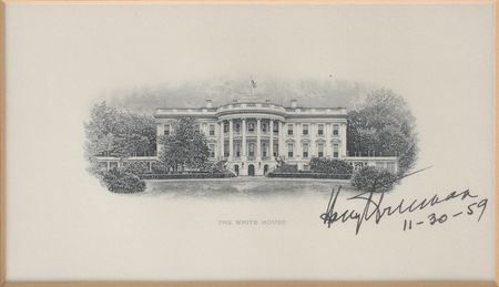 Lot #162 Harry S. Truman Engraving - Image 1