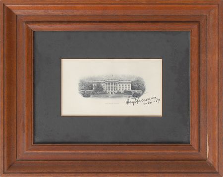 Lot #162 Harry S. Truman Engraving - Image 2