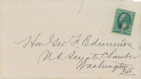 Lot #69 James A. Garfield: Elected president in 1880, Garfield submits his “declination of the senatorship” - Image 3