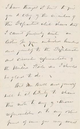 Lot #381 William H. Seward Handwritten Letter Signed - Image 2