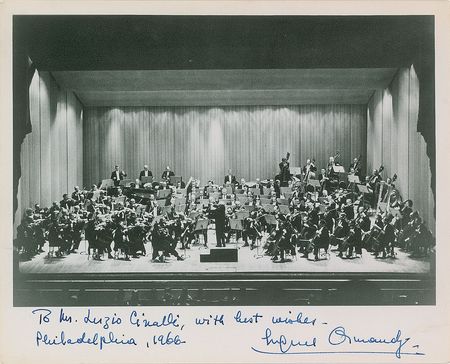 Lot #675 Eugene Ormandy Signed Photograph - Image 1