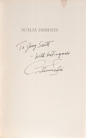 Lot #378 Antonin Scalia - Image 1