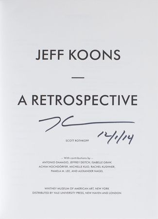 Lot #535 Jeff Koons Book - Image 1