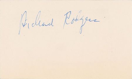 Lot #750 Richard Rodgers and Lorenz Hart Signatures - Image 2