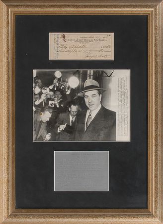 Lot #228 Joe Adonis Check - Image 1
