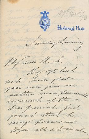 Lot #346 King Edward VII Handwritten Letter Signed - Image 1