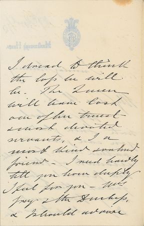 Lot #346 King Edward VII Handwritten Letter Signed - Image 2