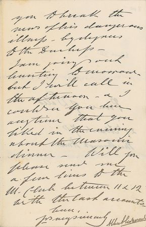 Lot #346 King Edward VII Handwritten Letter Signed - Image 3