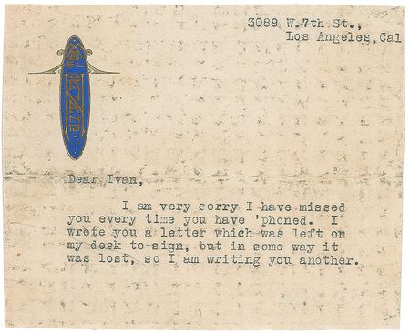Lot #838 Mabel Normand Typed Letter Signed - Image 1