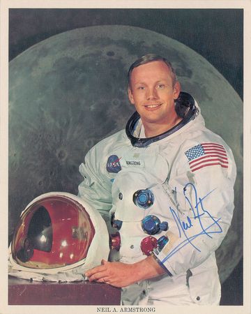 Lot #478 Neil Armstrong Signed Photograph - Image 1