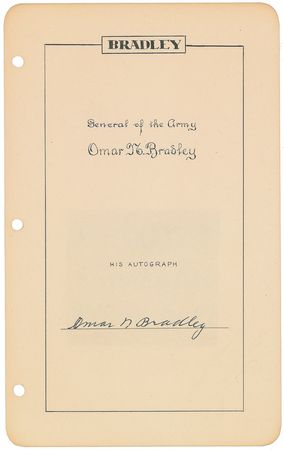 Lot #452 Military Leaders Signatures - Image 1