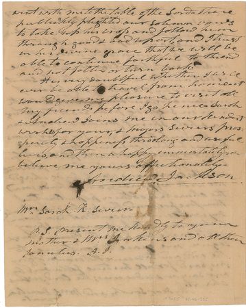 Lot #29 Andrew Jackson: “I had a long time wished to join the church publickly, but my political situation prevented me” - Image 4