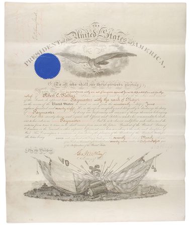 Lot #68 Rutherford B. Hayes: President Hayes restores dignity to a distraught Civil War paymaster - Image 1