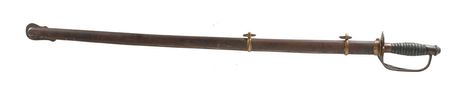Lot #427 Kenansville CSA Staff Officer?s Sword: Rare variant of a Confederate States Armory staff sword - Image 1