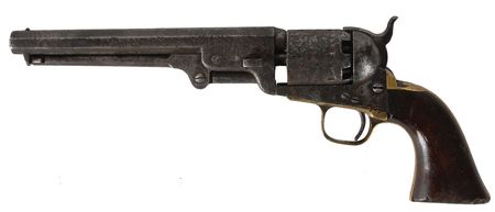 Lot #426 Pvt. A. B. Gray Confederate Gun and Holster: Classic Colt 1851 Navy Revolver used by an Alabama Partisan Ranger - Image 1
