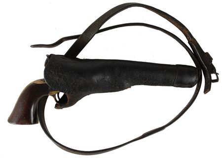 Lot #426 Pvt. A. B. Gray Confederate Gun and Holster: Classic Colt 1851 Navy Revolver used by an Alabama Partisan Ranger - Image 3