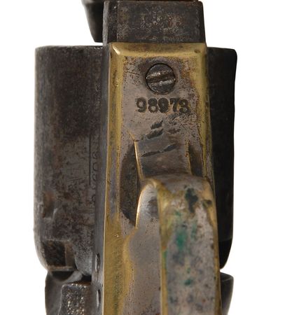 Lot #426 Pvt. A. B. Gray Confederate Gun and Holster: Classic Colt 1851 Navy Revolver used by an Alabama Partisan Ranger - Image 5