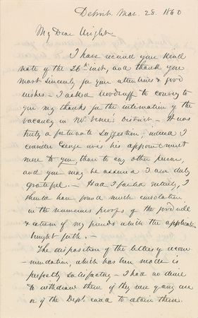 Lot #411 George G. Meade Handwritten Letter Signed - Image 1