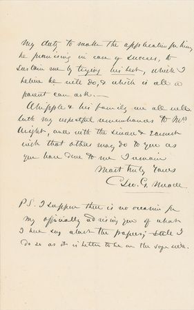 Lot #411 George G. Meade Handwritten Letter Signed - Image 3