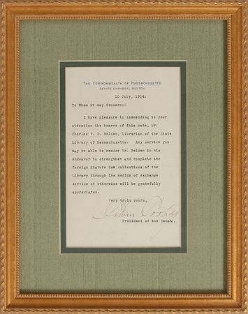 Lot #150 Calvin Coolidge Typed Letter Signed - Image 2