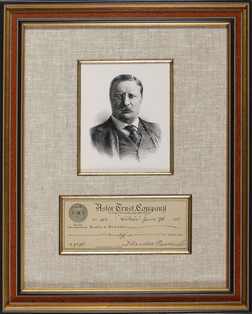 Lot #89 Theodore Roosevelt Check - Image 2