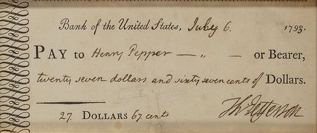 Lot #13 Thomas Jefferson: A six-month supply of