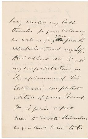 Lot #611 Wilkie Collins Handwritten Letter Signed - Image 2