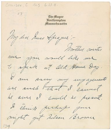 Lot #98 Calvin Coolidge Letters - Image 3