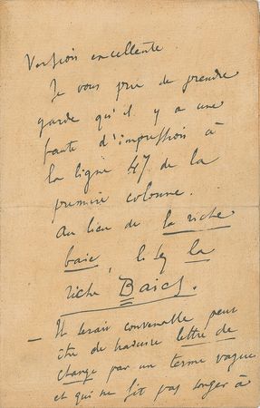Lot #578 Anatole France Handwritten Letter Signed - Image 2