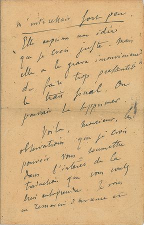Lot #578 Anatole France Handwritten Letter Signed - Image 5