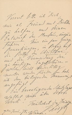 Lot #657 Franz Liszt: Outline edits for a forthcoming Saint Stanislaus oratorio - Image 2