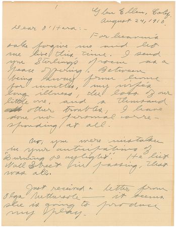 Lot #582 Jack London: ?Poker is the game of games??London on books, cards, and Jack Johnson?s win - Image 1