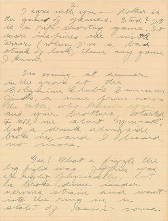 Lot #582 Jack London: ?Poker is the game of games??London on books, cards, and Jack Johnson?s win - Image 2