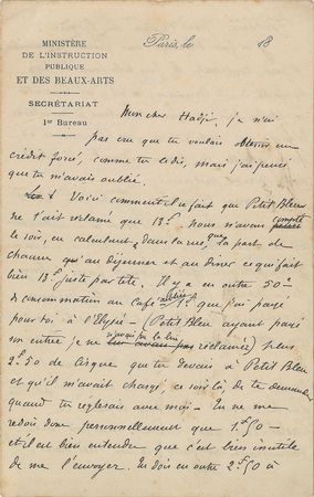 Lot #584 Guy de Maupassant: ?Saynetes et Monologues, in which I have a small piece, has just come out. It is idiotic from cover to cover? - Image 1